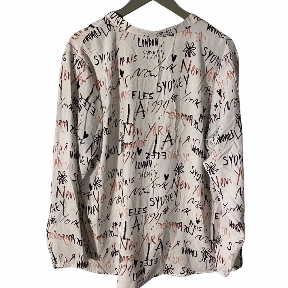 Rebel Wilson X Angels City Name Blouse Pastels 1X - Picture 3 of 11